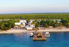 Cayman Islands Scuba Diving Holiday. Little Cayman Dive Centre. Aerial View.